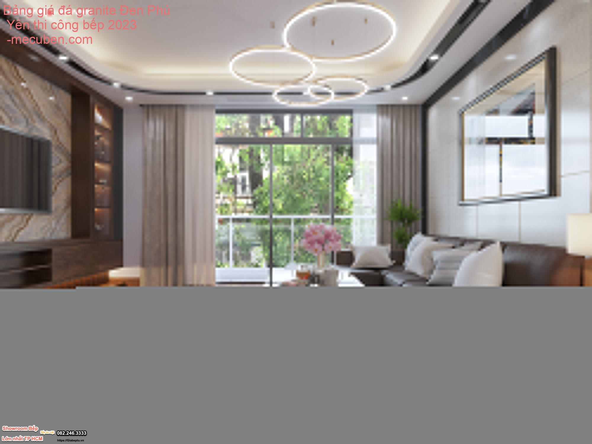 Bảng giá đá granite Đen Phú Yên thi công bếp 2023