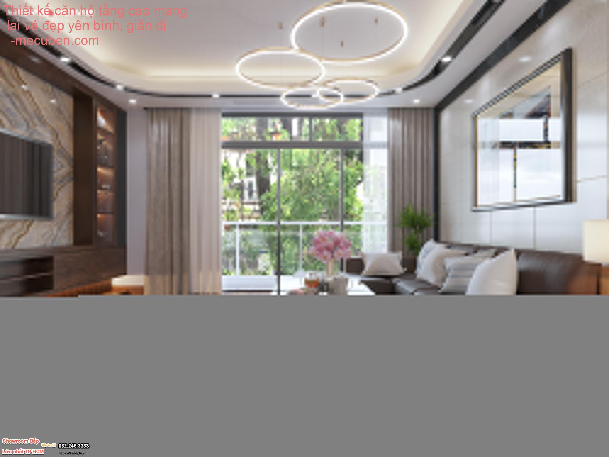 Thiết kế căn hộ tầng cao mang lại vẻ đẹp yên bình, giản dị 